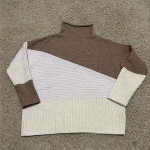 EUC gorgeous neutral roll neck sweater by the French Connection. Small.